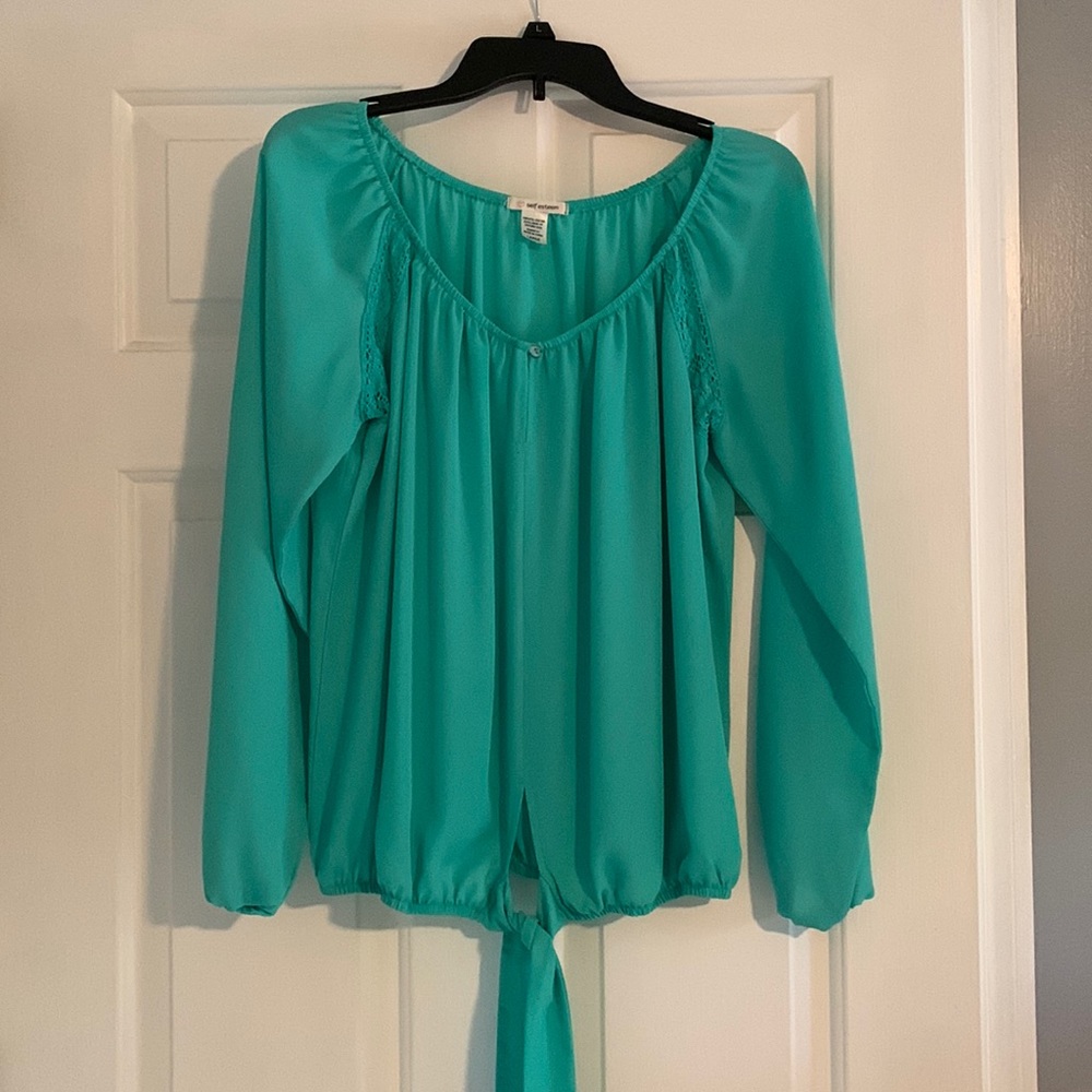 Beautiful teal blouse